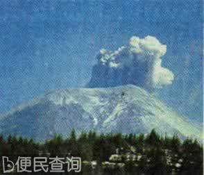 美国圣海伦斯火山喷发